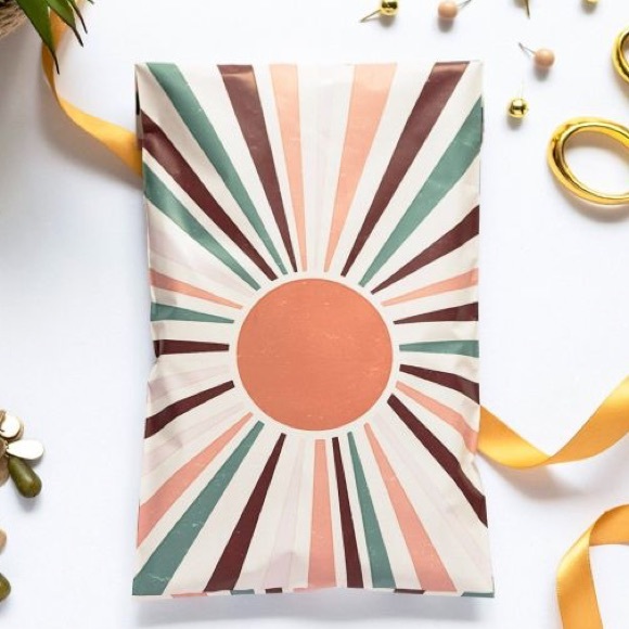 Boho Sun 🌞 Poly Mailers 10x13 Pack of 25 - Picture 1 of 4